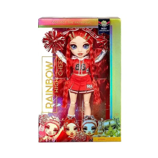 Papusa Majoreta Rainbow High, Ruby Anderson, 572039EUC