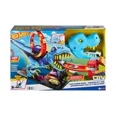 Set de joaca, Hot Wheels, Pista T-Rex si masina, 1:64, HKX42
