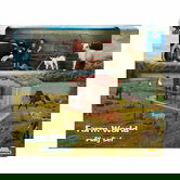 Set figurine, Crazoo, Animale de la ferma, Taur, Ied si Tap