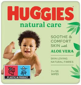 Servetele umede Huggies Aloe Trio, 3 x 56 buc