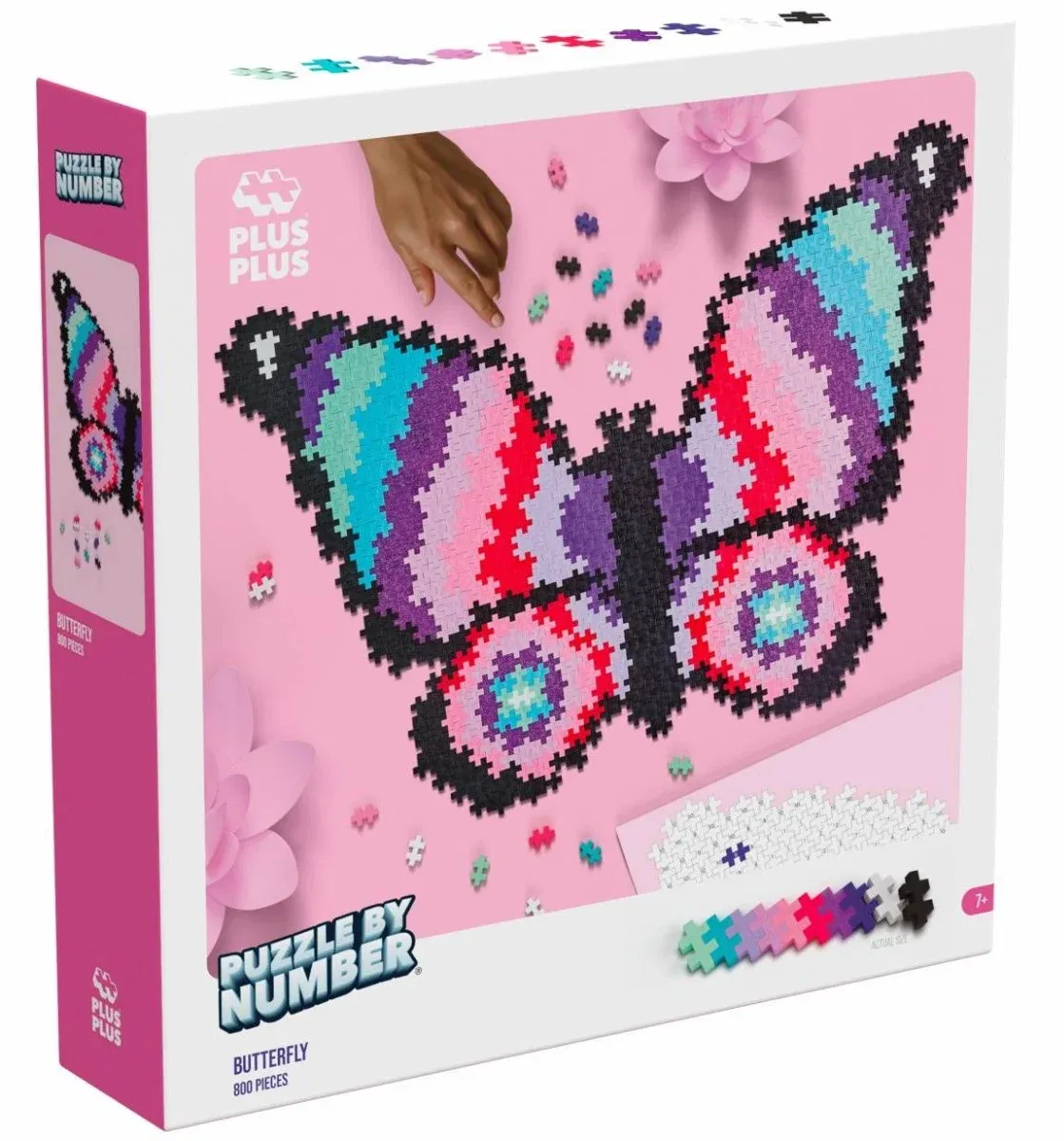 Puzzle pe numere, Plus-Plus, 800 piese, Fluture