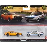 Set 2 masini metalice, Hot Wheels, AMC Javelin si AMC Rebel Machine 979Q, JBL06