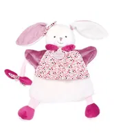 Jucarie de plus, Doudou, Iepuras marioneta, 28 cm, Roz
