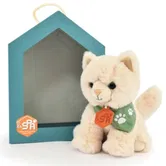 Jucarie de Plus, Histoire d'Ours, Pisica, 16 cm, Bej