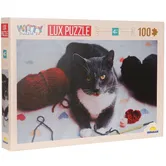 Puzzle Luxury, Witty Puzzlezz, Pisica gri, 100 piese