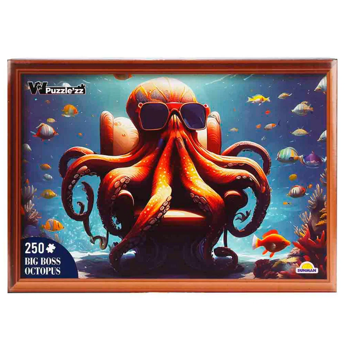 Puzzle Witty Puzzlezz, Caracatita cu ochelari, 250 piese