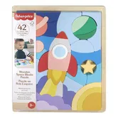 Puzzle din lemn, Fisher Price, Spatiu, 42 piese, HXY42