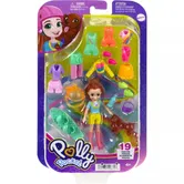 Mini papusa cu animalut si haine de schimb Polly Pocket, HKV90