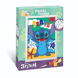 Set de pictura pe numere, Happi Hobbi, Picteaza si inrameaza, Stitch