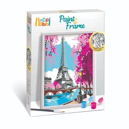 Set de pictura pe numere, Happi Hobbi, Picteaza si inrameaza, Spring Paris
