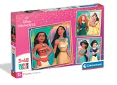 Puzzle Clementoni, Disney Princess, 3 x 48 piese