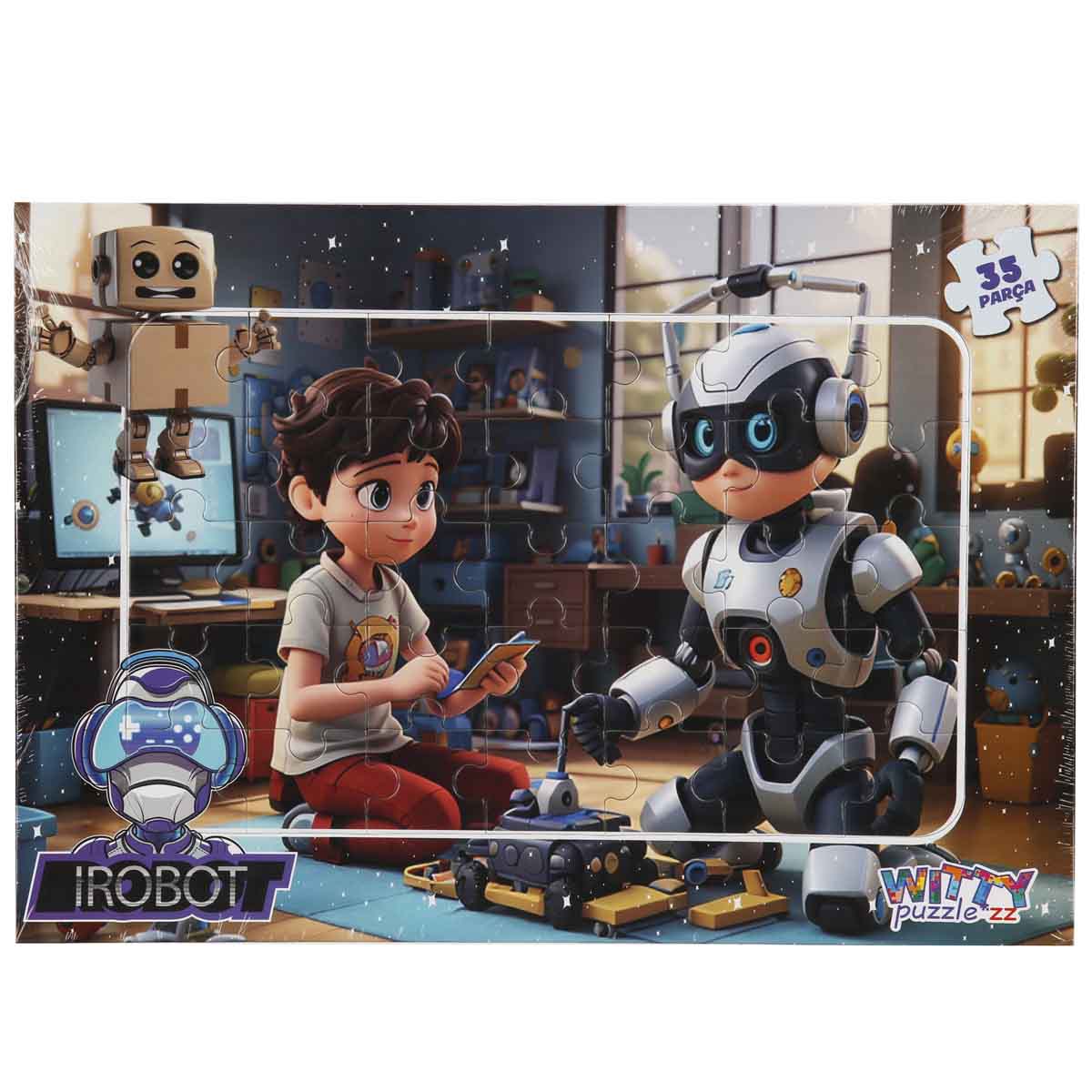 Puzzle Witty Puzzlezz, Robotul si prietenul sau, 35 piese