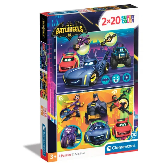 Puzzle Clementoni, Batwheels, 2 x 20 piese