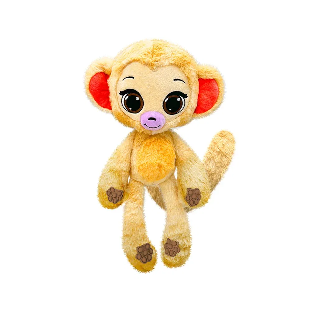 Jucarie mini de plus parfumata, Bubble Pops, S1, Chunky Cocoa Monkey, 23 cm