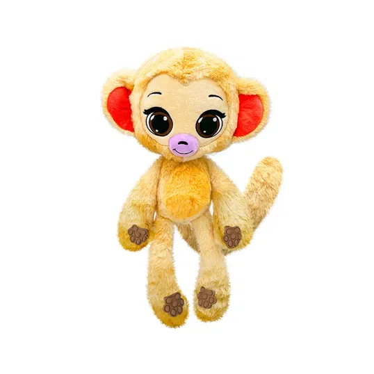 Jucarie mini de plus parfumata, Bubble Pops, S1, Chunky Cocoa Monkey, 23 cm