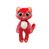 Jucarie mini de plus parfumata, Bubble Pops, S1, Grapefruit Glimmer Cat, 23 cm