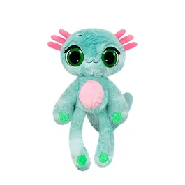 Jucarie mini de plus parfumata, Bubble Pops, S1, Whacky Watermelon Axolotl, 23 cm