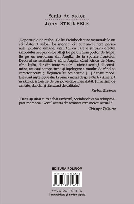 A fost odata un razboi | John Steinbeck