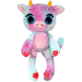 Jucarie de plus parfumata, Bubble Pops, S1, Cherry Moo Cow, 34 cm