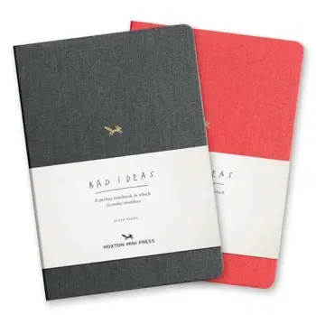 A Notebook for Bad Ideas: Red/Unlined: A Perfect Notebook in Which to Risk Imperfection, Hardcover - Hoxton Mini Press