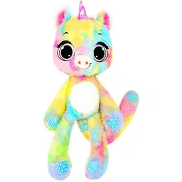 Jucarie de plus parfumata, Bubble Pops, S1, Raspberry Burst Unicorn, 34 cm