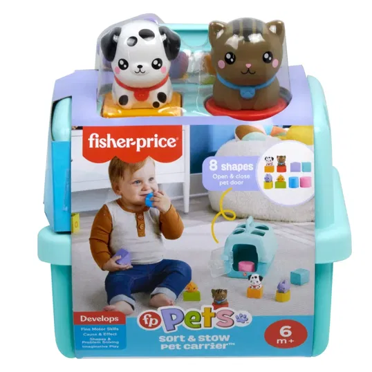 Set cu forme de sortat, Fisher Price, Fp Pets Sort & Stow, HTW93