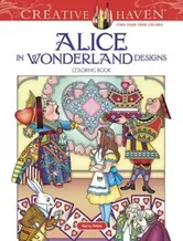 Creative Haven Alice in Wonderland Designs Coloring Book, Paperback - Marty Noble