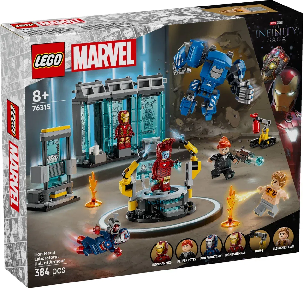LEGO® Super Heroes - Laboratorul lui Iron Man: Sala armurilor (76315)