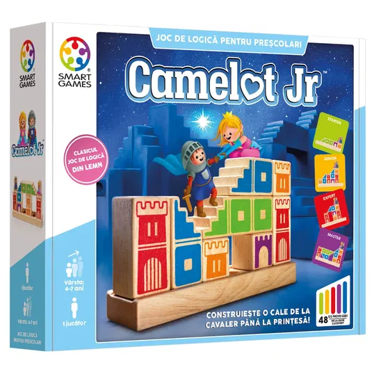 Joc de logica cu 48 de provocari, Smart Games, Camelot Jr.