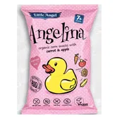Pufuleti organici cu mar si morcov, +7 luni, 30g, Little Angel