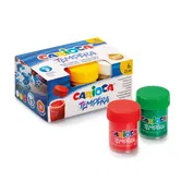 Set 6 culori acuarele, Carioca, Tempera, 25 ml