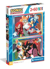 Puzzle Clementoni, Sonic the Hedgehog, 2 x 60 piese