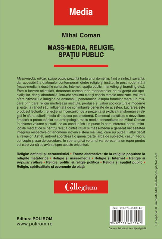 Mass-media, religie, spatiu public | Mihai Coman