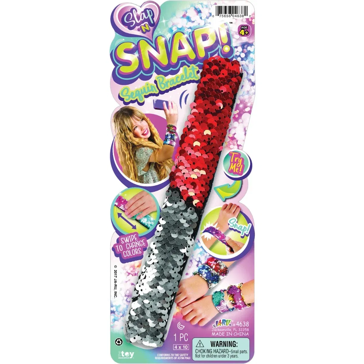 Bratara cu paiete reversibile Jaru, Multicolor
