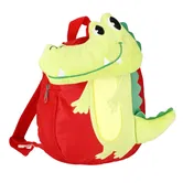 Ghiozdan pentru gradinita cu un compartiment, Starpak, Crocodil, Rosu
