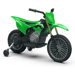 Motocicleta electrica, Injusa, Kawasaki KX85, 6V, cu roti ajutatoare