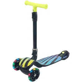 Trotineta pliabila, Action One, Fantasy, cu roti luminoase, Multicolor