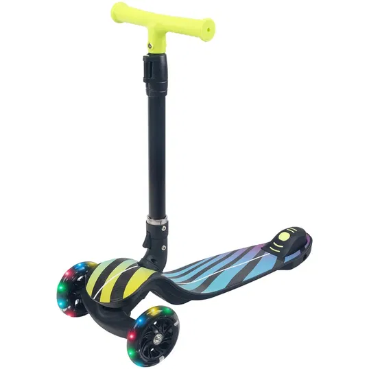 Trotineta pliabila, Action One, Fantasy, cu roti luminoase, Multicolor