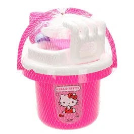 Set galetusa cu ustensile pentru plaja, Hello Kitty