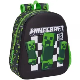 Rucsac 3D, Safta, Minecraft, 27 x 33 x 10 cm