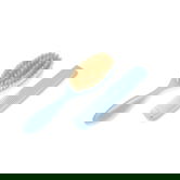 Set perie din par natural si pieptan, Sky Blue, Rotho BabyDesign