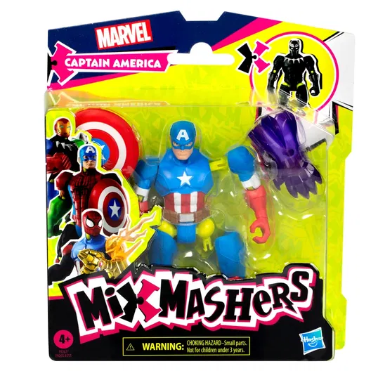 Figurina articulata, Marvel Avengers, Mixmashers, Captain America, F9267