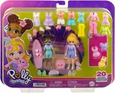 Set 2 papusi cu haine si accesorii, Polly Pocket, HRD61