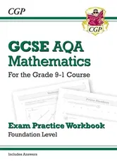 GCSE Maths AQA Exam Practice Workbook: Foundation - for the Grade 9-1 Course (includes Answers), Paperback - ***