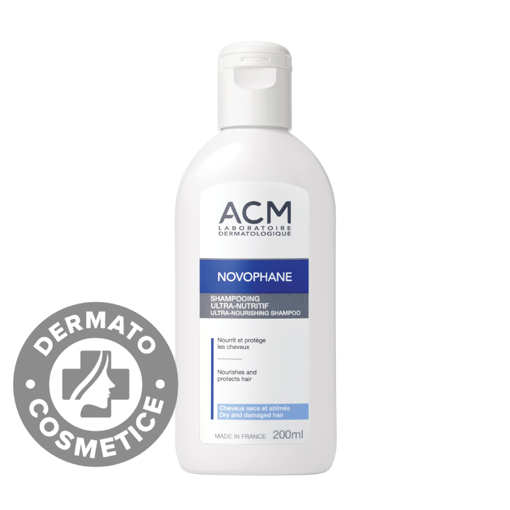 Sampon ultra nutritiv pentru par uscat Novophane, 200ml, ACM