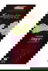 Ciocolata neagra fara zahar si gluten 60% cacao Stevia, 100g, Torras