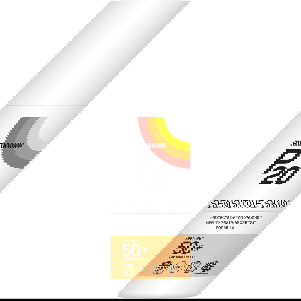 Crema de fata si corp cu factor de protectie SPF 50+ P20 Sensitive, 100ml, Riemann
