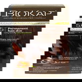 Vopsea permanenta pentru par Nutricolor, Nuanta Castaniu Deschis Saten 5.05, 140ml, Biokap