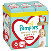 Scutece-chilotel Premium Care Pants XXL Box Marimea 6 pentru 15 kg+, 93 bucati, Pampers