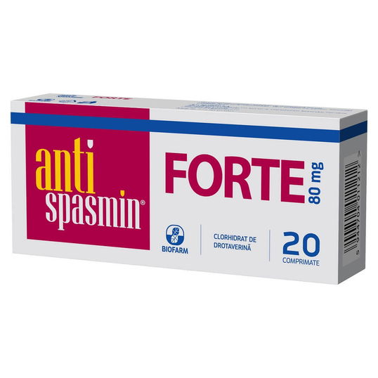 Antispasmin Forte, 20 comprimate, Biofarm